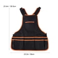 thumbnail image 2 of IDEANATEGRATE Delantal De Jardinería Impermeable Color Negro Con Bolsillos Múltiples Y Ajuste En Cuello Y, 2 of 7
