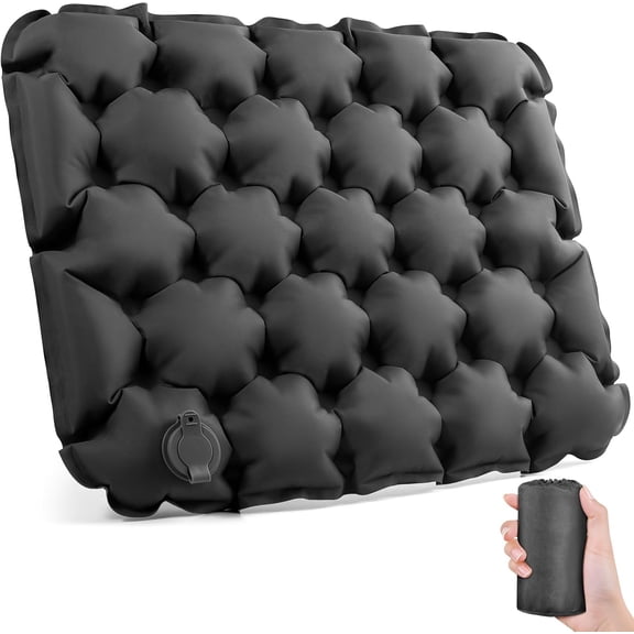 Inflatable Seat Cushion Portable Lightweight Travel Seat Cushion for Airplane Stadium