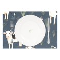 thumbnail image 2 of Cow Grass 12×18 inch Placemats Heat Resistant Washable Foldable Rectangular Placemats Set Decoration Indoor Outdoor for Kitchen Dining Table 6PCs, 2 of 8