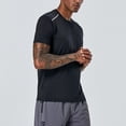 thumbnail image 5 of Mens Cooling Short Sleeve Shirts Lightweight Quick-Dry Athletic T-Shirts Outdoor Comfy Breathable Crewneck Tees For Gym, 5 of 6