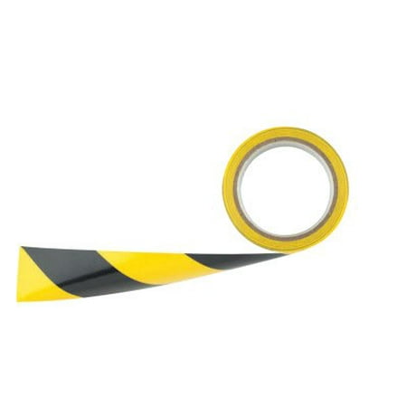 YELLOW/BLACK FLOOR TAPE2" X54' 6MIL