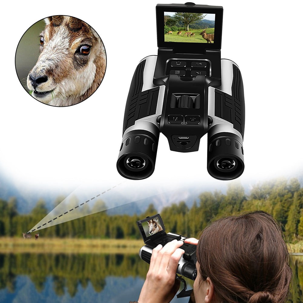 Sportact Camping Essentials,Digital Binoculars With Camera Videos With LCD Screen For Bird Watching Hiking,Outdoor Sports