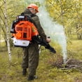 thumbnail image 5 of Floseru 80CC Gas Leaf Blower, 4.8HP Backpack Blower with 900CFM Air Volume and 206MPH Wind Speed, Powerful 2-Stroke Engine for Heavy-Duty Lawn, Yard, and Parking Lot Cleanup, 5 of 10