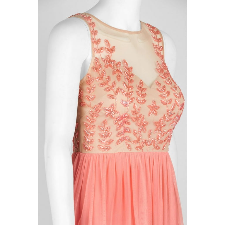 Adrianna papell top coral dress