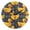 Black, variant on Cute Rubber Yellow Ducks Round Wall Clock Silent Analog Battery Operated Gold Pointer Home Decor 9.84" Diameter