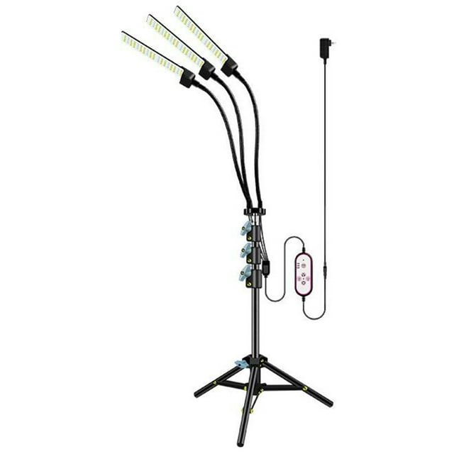 LED Grow Lights for Indoor Plants Full Spectrum Plant Light with Adjustable Tripod Stand Red