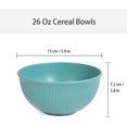 thumbnail image 2 of Wheat Straw Bowls Set Unbreakable Cereal Bowls Dinner Bowl Sets Non-Toxin Dishwasher & Microwave Safe BPA Free and Healthy (9 Pcs 24 Oz), 2 of 8