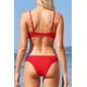 thumbnail image 2 of Bikini de Dos Piezas con Escote en V y Cordones para Mujer Rojo M Rojo M Xishao ropa, 2 of 2