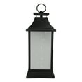thumbnail image 4 of Northlight LED Lighted Flickering Lantern - 16" - Black, 4 of 6