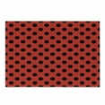 thumbnail image 1 of Polka Dots Cutting Board, Retro Vintage Pop Art Theme Old 60s 50s Rocker Inspired Bold Image Oval Shapes, Decorative Tempered Glass Cutting and Serving Board, Small Size, Scarlet, by Ambesonne, 1 of 1