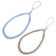 thumbnail image 2 of Weiweiguan 2pcs Beaded Cell Phone Chains Phone Wrist Chain Anti-lost Phone Lanyards, 2 of 6