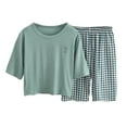 thumbnail image 3 of Vêtements pour Garçon Ensemble T-Shirt à Manches Courtes Uni Col Ras du Cou Vêtements d'Été Tenues de Printemps 5-6 Ans Mode Garçons, 3 of 3