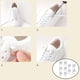 thumbnail image 4 of Cordones elásticos Yinane sin lazo con dispositivo de bloqueo blanco, 4 of 8