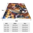 thumbnail image 3 of Pofeuu Abstract Lion Painting Print Ultra-Soft Micro Fleece Blanket,for Bed Or Sofa,All Season Throw Blankets Flannel Blanket-80"x60", 3 of 7