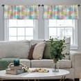 thumbnail image 5 of LALILO Kitchen Curtain Valance Flamingos Water Golden Light Rod Pocket Window Curtain 52"x 18" Set of 2, 5 of 7