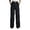A-Black603, variant on Buckle Waist Wide Leg Pants for Women Pleated Formal Office Long Trousers