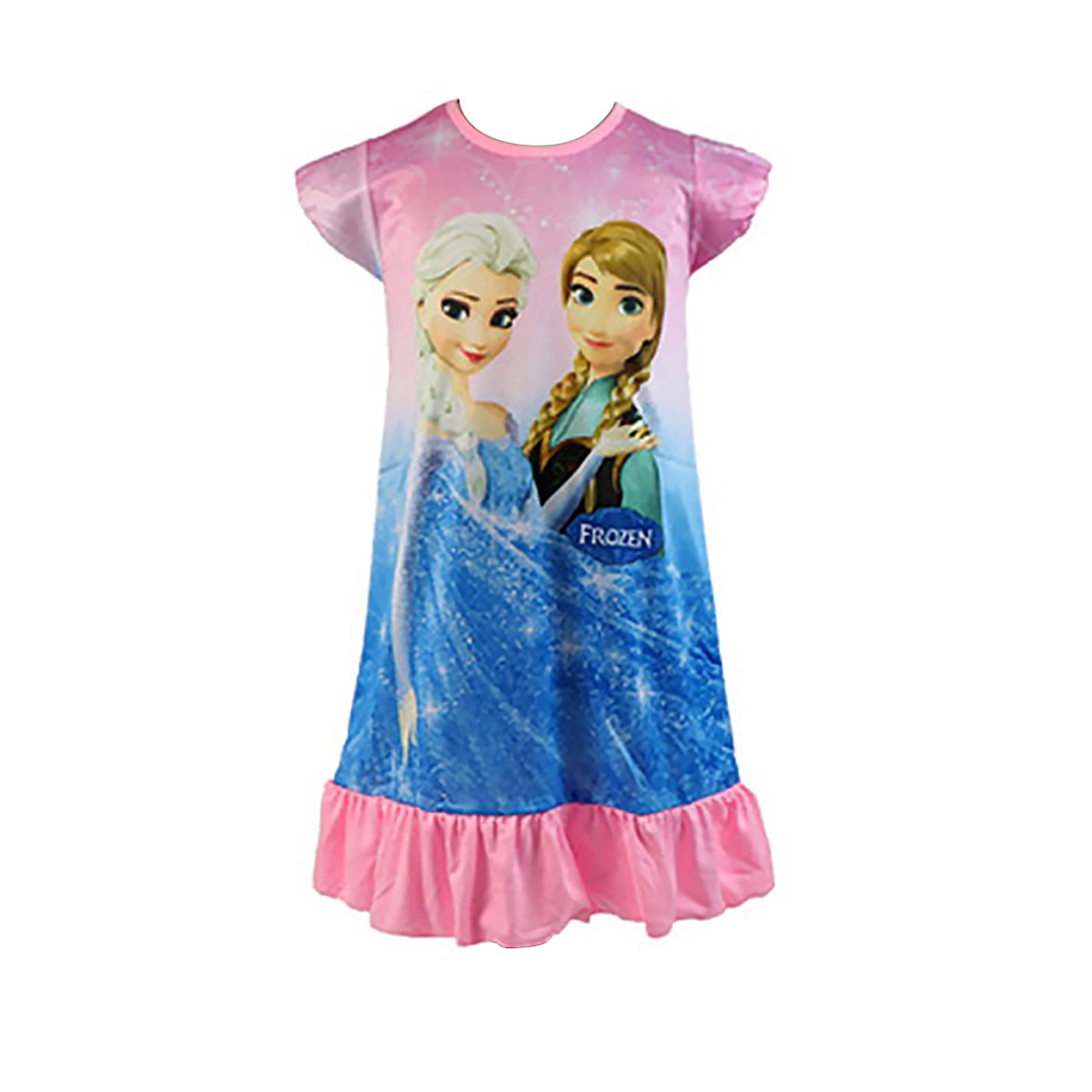 Toddlers Princess Nightgown Baby Girls Pajamas Dress Milk Silk Nightie for Children Girls Sleepwear 