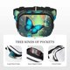 thumbnail image 5 of Easygdp Enchanted Forest Butterfly A Fanny Packs para Mujeres y Hombres, Bolsa de Cinturón, Bolsos de Cruz para Trabajo/Correr/Senderismo, 5 of 9