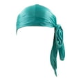 thumbnail image 2 of Men's Solid Color Durag Headwrap for Hair Protection and Style - Sweat Absorbing Polyester Headscarf for Sleep and Daily Wear, 2 of 3