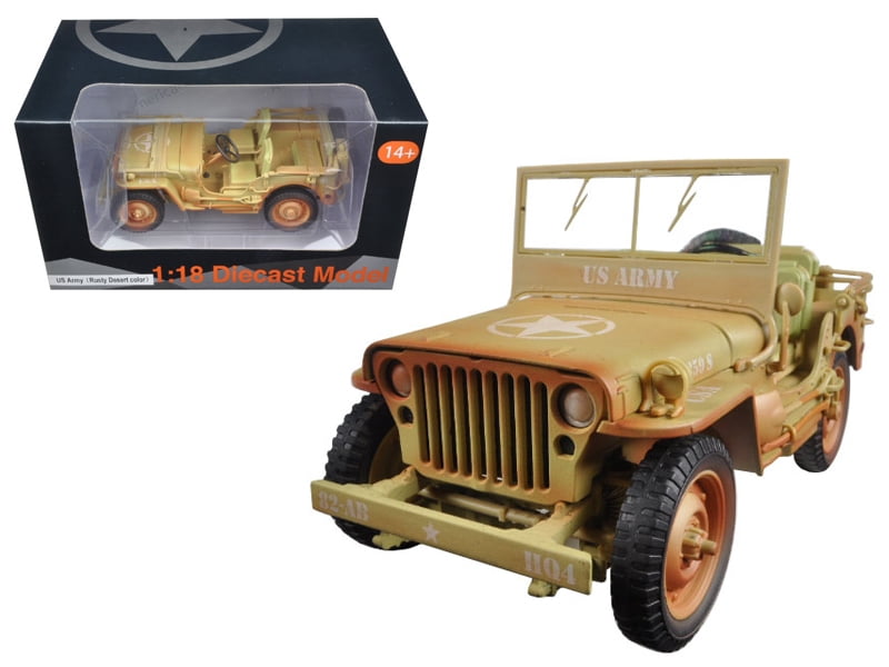 GREENLIGHT 86307 1944 JEEP WILLYS C7 US ARMY STAR ON HOOD 1/43 GREEN 