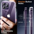 thumbnail image 5 of Shockproof Clear Case for iPhone 14 Pro, [Not Yellowing] [10FT Military Drop Protection] Hard Clear Back Four Corner Airbags Drop Protection Phone Cover, 6.1 inch, Transparent, 5 of 14