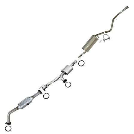 Passenger Side Catalytic, Resonator, Muffler Exhaust System Kit Compatible