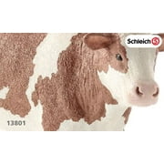 Schleich Farm World Simmental Cow Toy Figurine - Educational and Durable Farm Animal Toy Figure, Fun and Imaginative Play for Boys and Girls, Gift for Kids Ages 3+