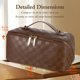 thumbnail image 2 of Bolsa de maquillaje Abiudeng Travel impermeable con asa y separador, 2 of 9