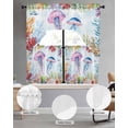 thumbnail image 2 of Jellyfish Coastal Swag Curtains for Living Room/Bedroom Windows, Blue Nautical Summer Beach Ocean Kitchen Curtains and Valances Set 36 Inch Length, Light Filtering Swags Valance Curtain Panels, 2 of 5