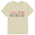 thumbnail image 4 of Wxolcjlv Toddler Girls Graphic Tshirt Kindergarten Theme Printing Short Sleeve Round Neck Tee Tops School Cute Tee Tops,Sizes 1-2, 4 of 4