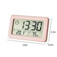thumbnail image 3 of Latrodar Digital Clock With LCD Display Thermometers Creative tor With Smart Clock Pink Home Essentials, 3 of 5