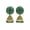 Jade Green, variant on Gold Plated Stylish Indian Wedding Jewelry Maroon beads Jhumki Jhumka Earrings for Women