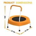 thumbnail image 5 of Springfree Mini Round Toddler Trampoline with Handle, Indoor & Outdoor Playground Bouncer, 5 of 7