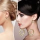 thumbnail image 2 of Pendientes de aro con perlas para mujer, aros ligeros con perlas para niñas, 2 of 8