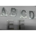thumbnail image 1 of Miangastore Address Letters Silver 6Pcs 3.03X1.73X0.04In Stainless Steel, 1 of 8