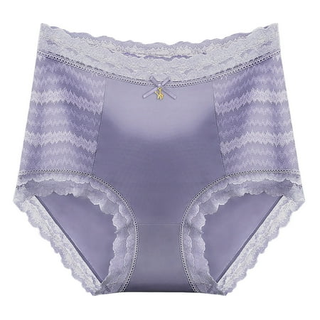 

Zuwimk G String Thongs For Women Women s Hollowed Out G-Strings Low Waisted Cotton Thong Panties Soft Exotic Underwear Purple XL