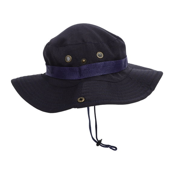 ORDDIART Outdoor Hiking Boonie Hat for Men and Women, Navy Foldable Sun Cap, Lightweight and Breathable