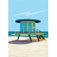 thumbnail image 2 of ARCTIC FRAME 11x14 White Modern Wood Framed Museum Art Print Titled - dipsouth beach, 2 of 4