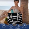 thumbnail image 5 of Beach Bag for Women - Large Beach Tote Bag,  Sandproof Beach Bag with Zipper, Large Swim Pool Beach Tote, 5 of 5