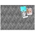 thumbnail image 2 of PinPix 22x16 Custom Cork Bulletin Board Modeco Zig Zag Black Poster Board Has a Fabric Style Canvas Finish, Framed in Modeco Zig Zag Black, by ArtToFrames (PinPix-1535), 2 of 5
