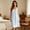 Sky Blue, variant on NominalSnug Women's Nightgown Sleeveless Sleepwear Wide Strap Sleep Shirt Pleated Scoop Neck Nightshirt