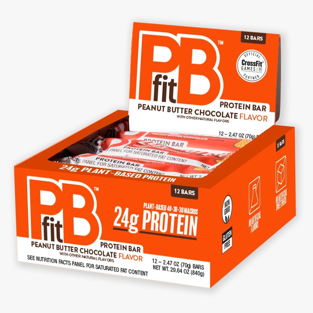 PBfit Protein Bar, Peanut Butter Chocolate, 2.47 oz, 12 ct