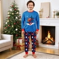 thumbnail image 2 of Christmas Family Pajamas Outfit, Superhero Graphic Long Sleeve Sleepwear Loungewear Set for Group Party, 2 of 4