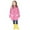 #01-Hot Pink, variant on shoper Rain Poncho Kids Hooded Waterproof Rainwear Solid Color with Long Sleeve Rain Suit Reusable Rain Coats for Boys and Girls Blue ONESIZE