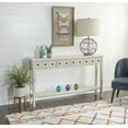 thumbnail image 3 of Linon Sadie Long Console Table with 4 Drawers and Shelf in Distressed Cream Wood, 3 of 14