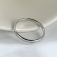 thumbnail image 3 of Wedding Band Ring for Men or Women Plain 2mm Sterling Silver Ginger Lyne Collection, 3 of 7