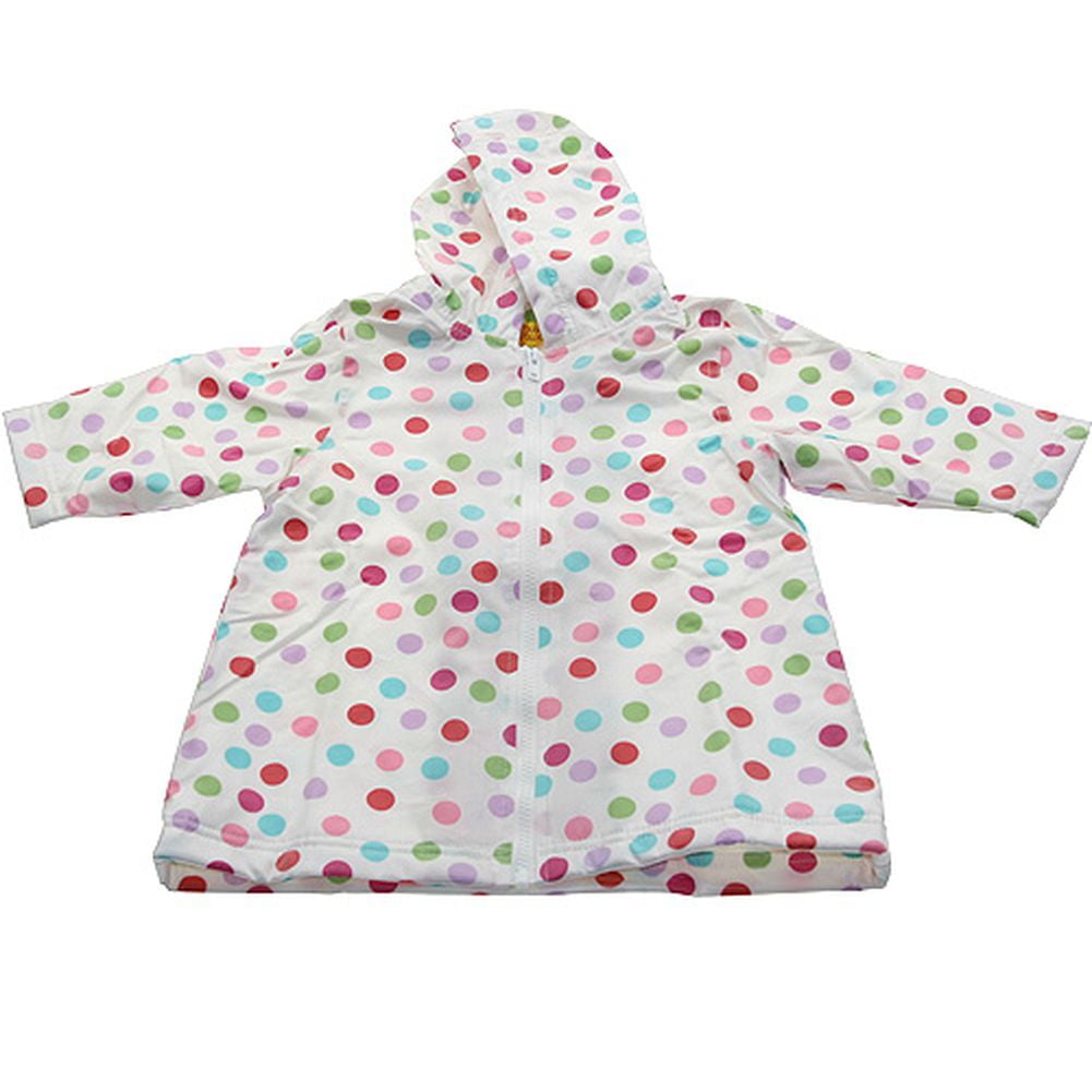 Sophias Style - Girls Cute White Polka Dot Unlined ...