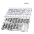 thumbnail image 4 of ziyahi Kit de Réparation de Lunettes Mini Assortiment de Réparation Optique Écrou de Fixation Vis de Réparation de Lunettes Remplacement Accessoire Composant de Lunettes 1000 Pcs, 4 of 6