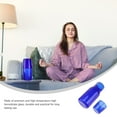 thumbnail image 2 of Viveous Blue Bedside Night Carafe Pitcher and Tumbler Glass Set 500ml Nightstand Water Carafe Glass Water Cup for Drinking, 2 of 10
