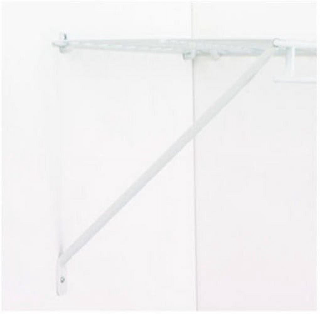 ClosetMaid Shelf Bracket 21776 - Steel Shelf Support - Silver, Easy Installation — Home & Garage Storage, Stackable Design